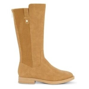 Kenneth Cole Girls' Brown Kelly Stretch Block Heel Riding Boots NIB Size 3